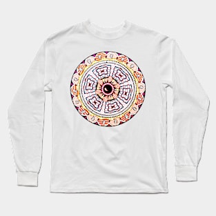 Handmade Colorul mandala drawing art Long Sleeve T-Shirt